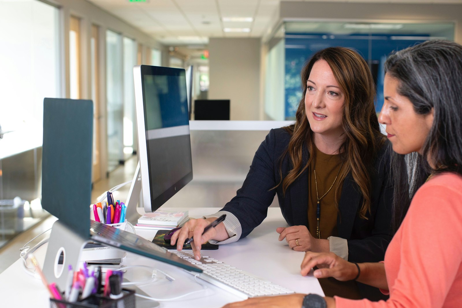 Accounting service team preparing owner reports for property managers